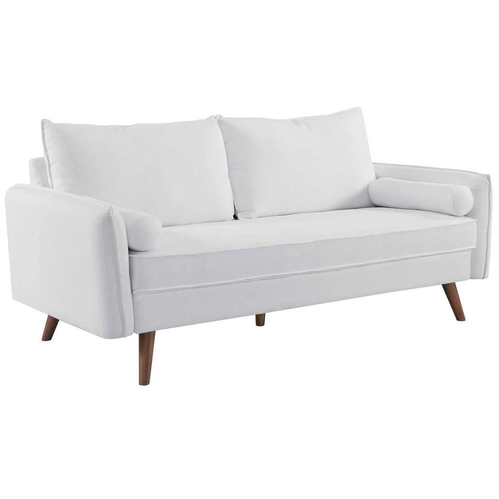 White Fabric Sofa L3803