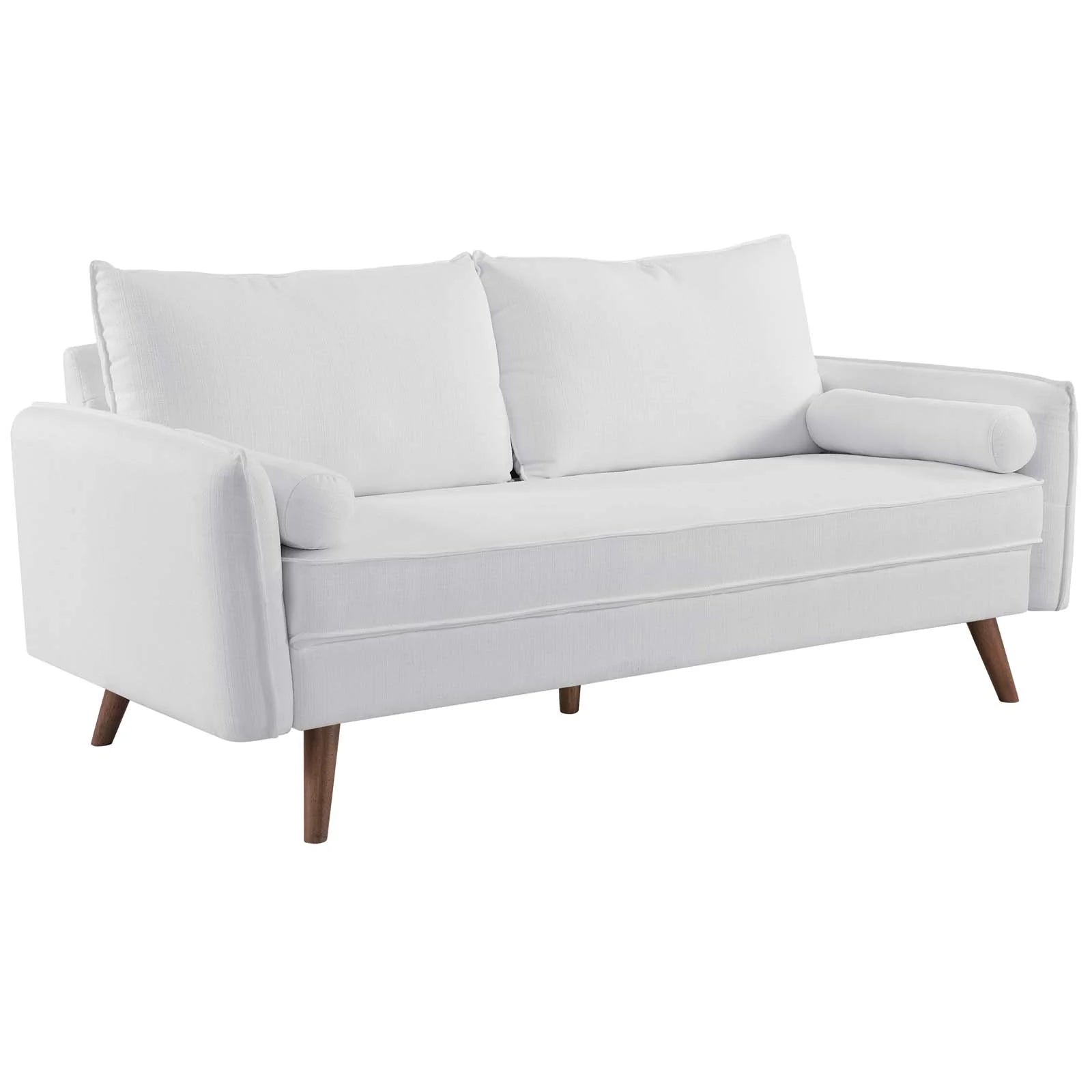 White Fabric Sofa L3803