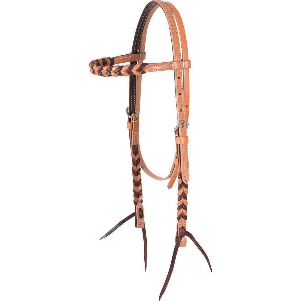 Browband Headstall with Blood Knots F7121