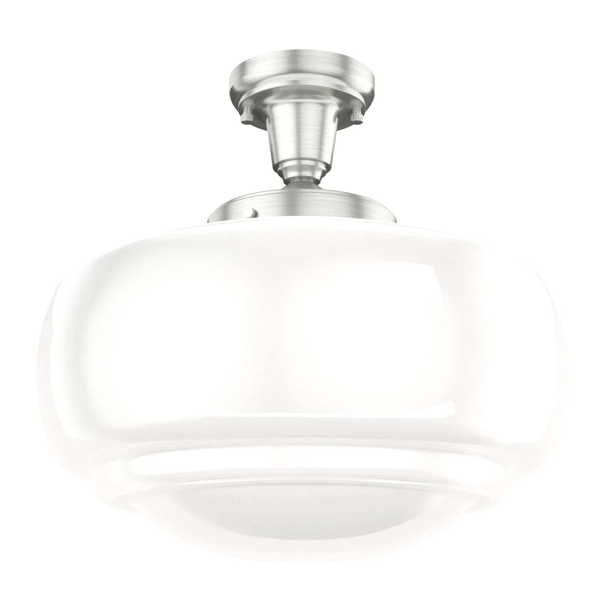 16 inch Cased White Glass Pendant Ceiling Light J4330
