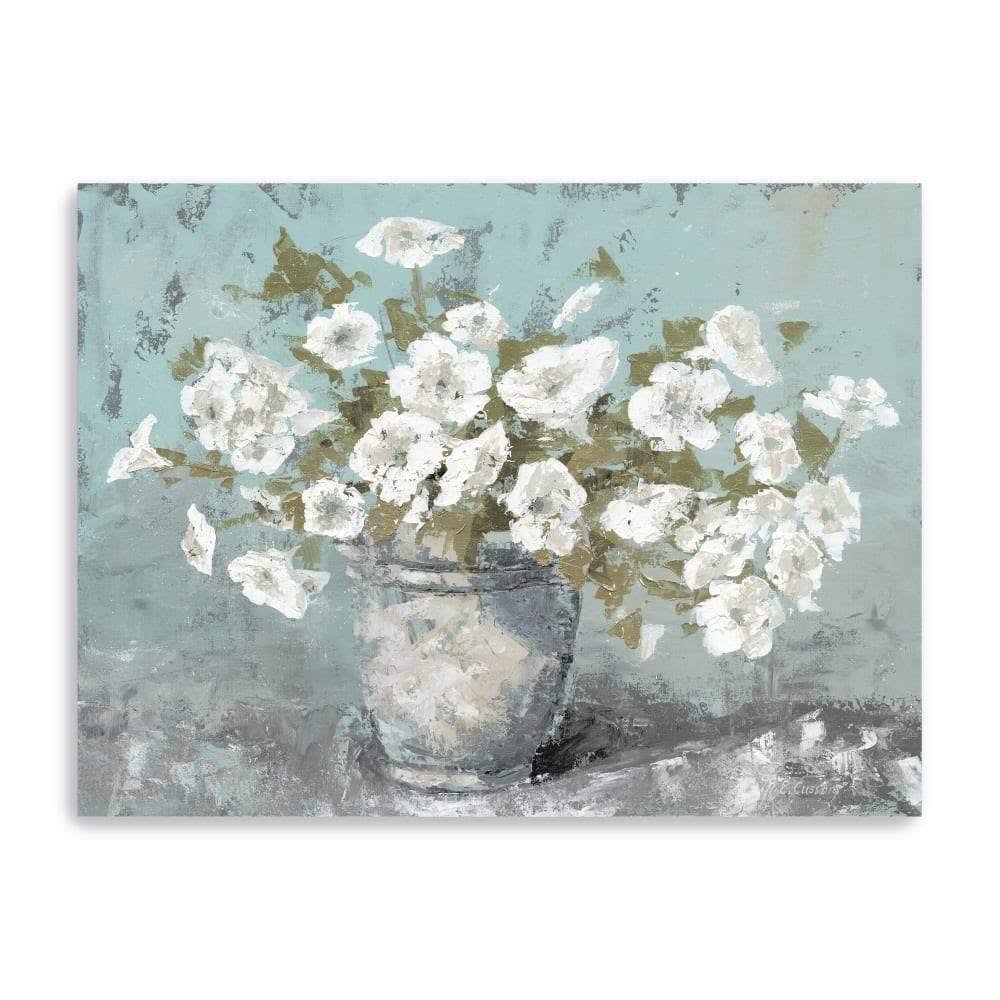 White 40x22 x 30x22 Canvas Giclee Still Life T245