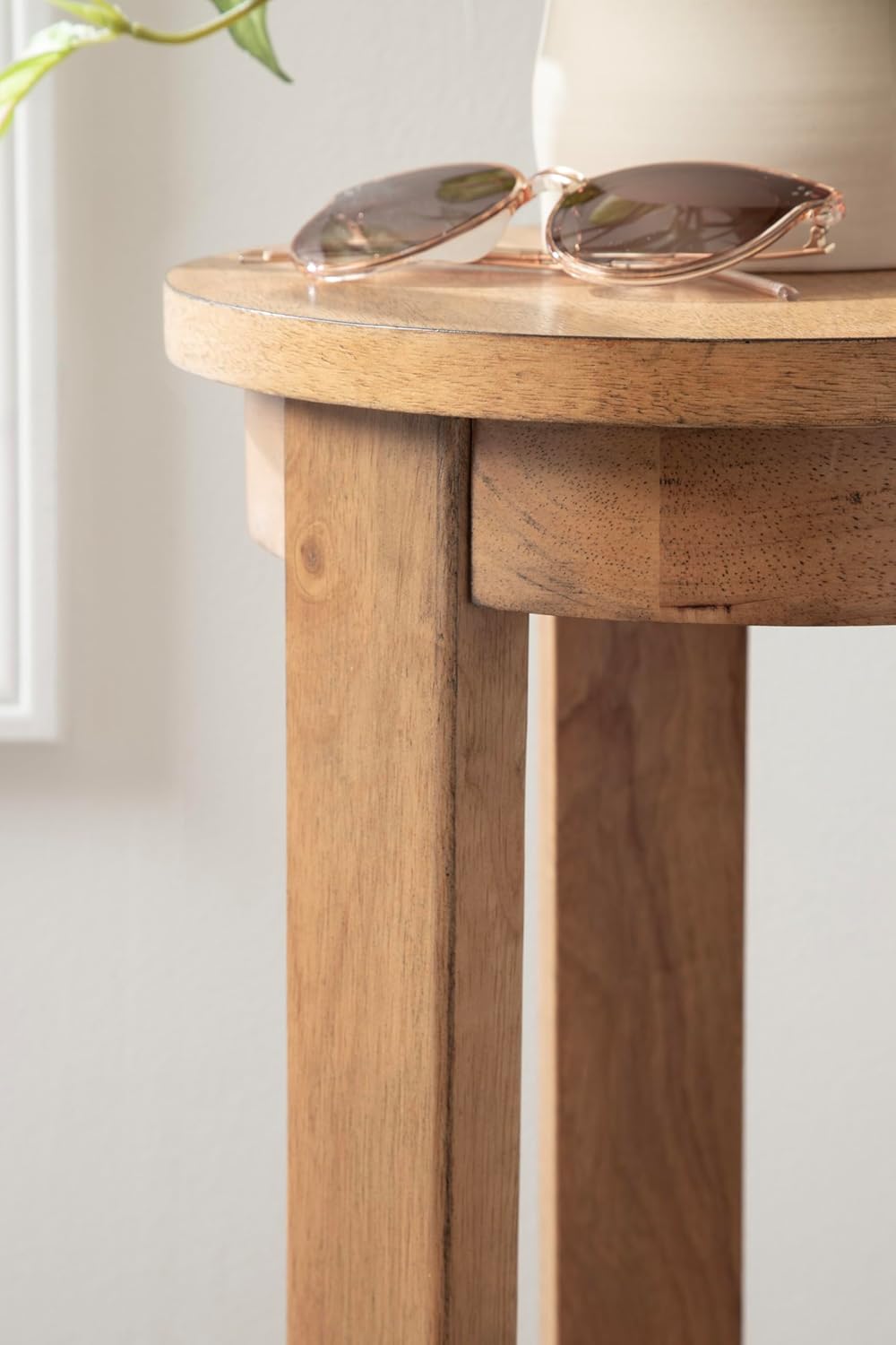 Natural Two-Tier Circle Plant Stand I730296
