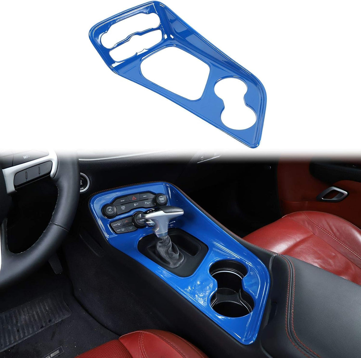 ABS Carbon Fiber Gear Shift Panel Trim T7647