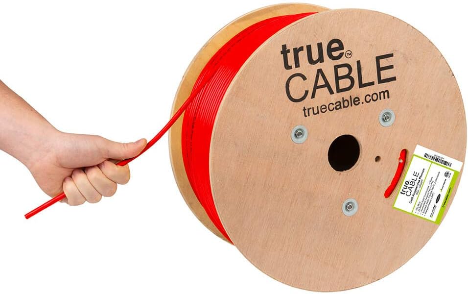 1000ft Blue 23AWG 4 Pair Solid Bare Copper Bulk Ethernet Cable H74900