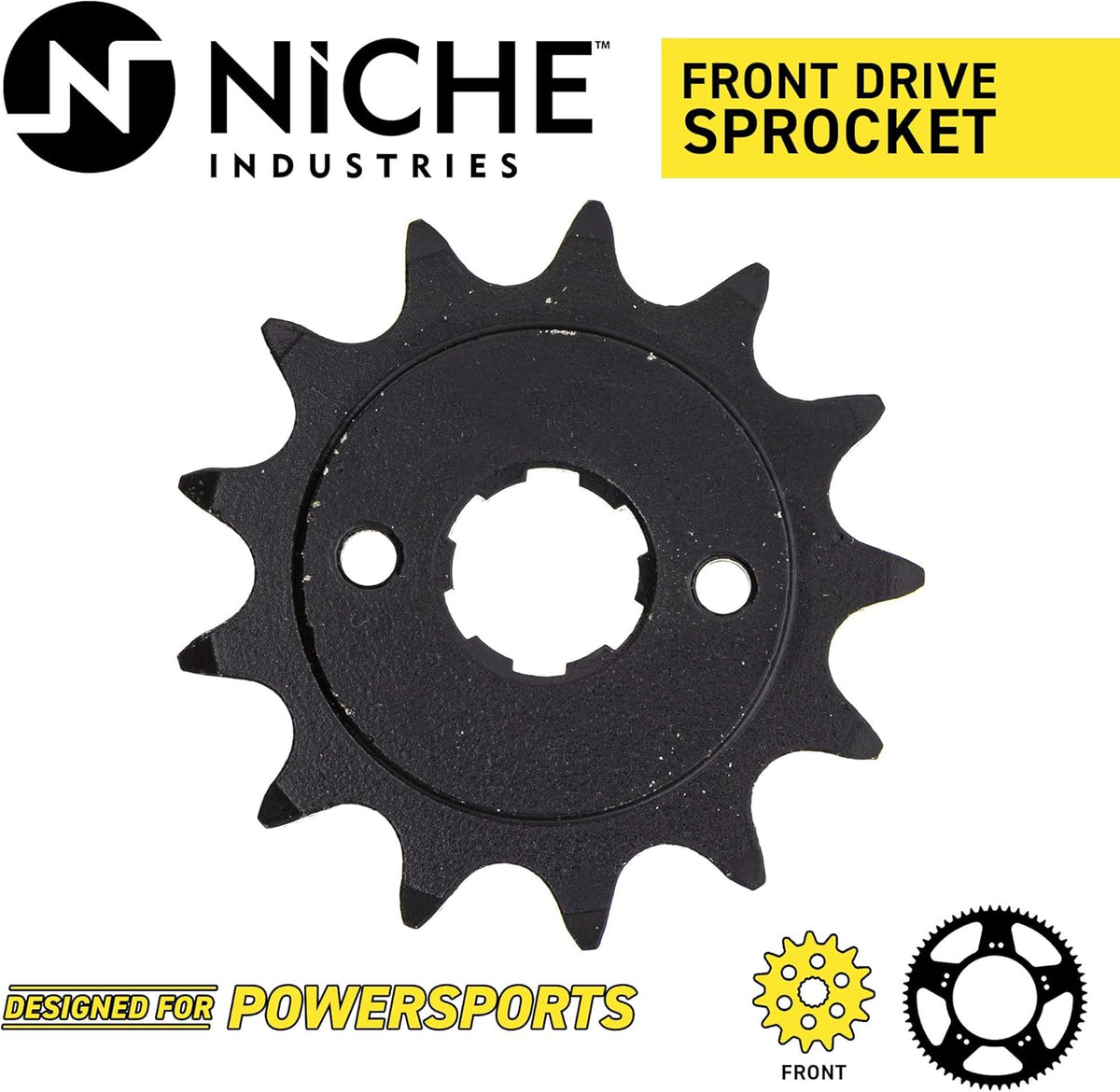 Drive Sprocket Chain Combo Front 13 Rear 48 Tooth 520NZ Standard 112 Links Pack of 2 Z89635