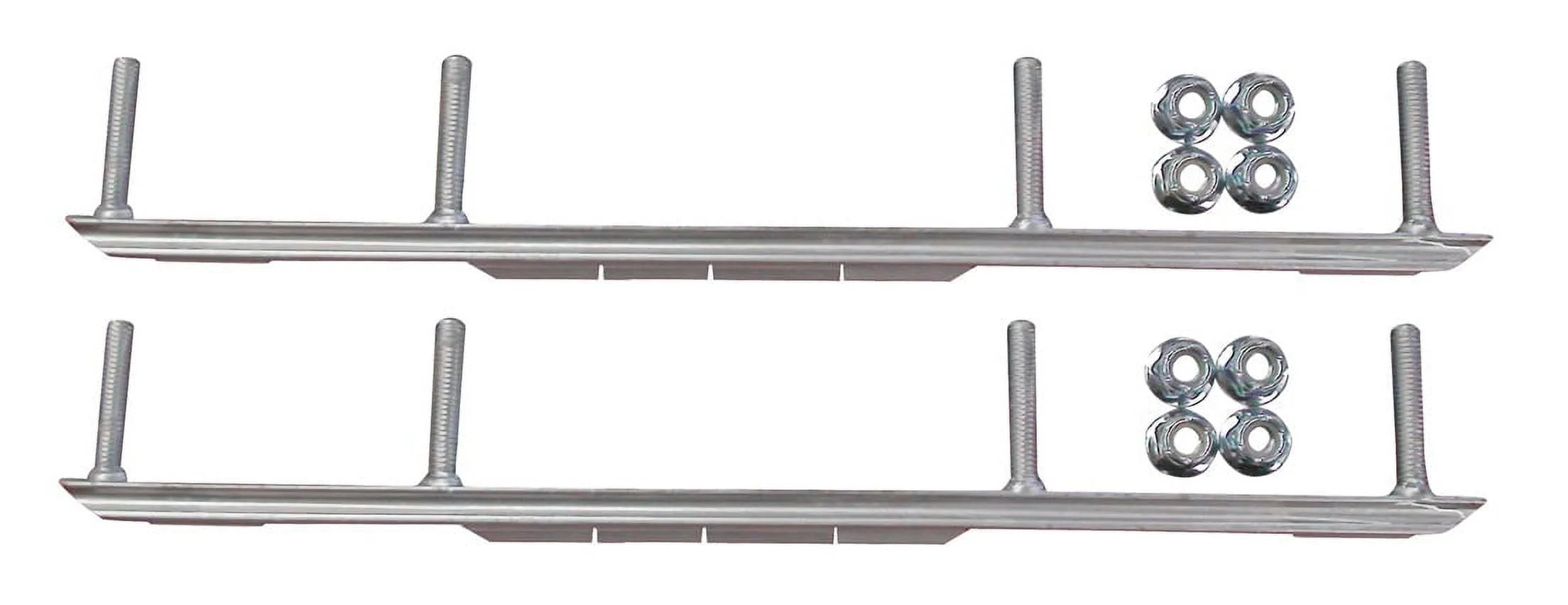 Green Razor Snowmobile Skis with Shaper Bars Complete Kit C554243