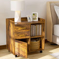 Wood File Cabinet with Storage and Drawers E982796