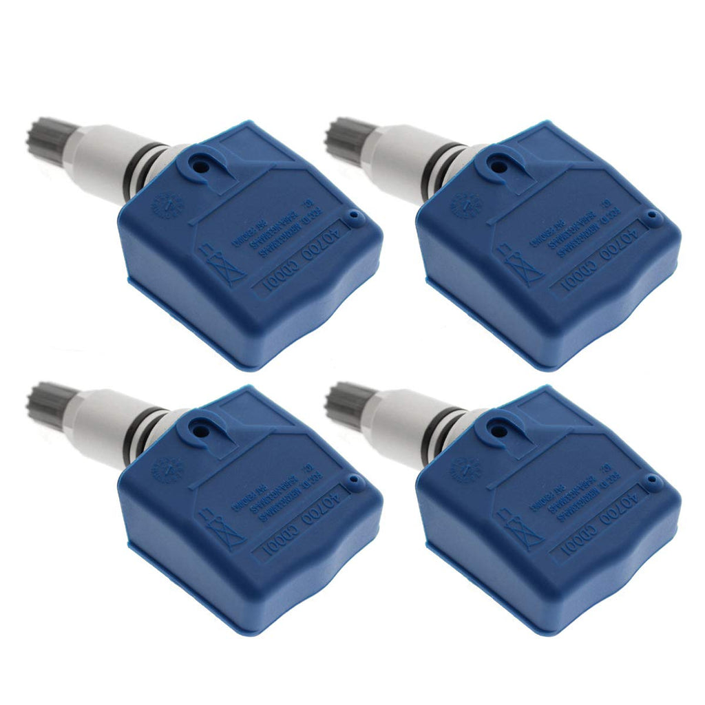 Pack of 4 TPMS Tire Pressure Sensor Replaces 40700-CD001 40700-CD011 40700-1AA0B L4493