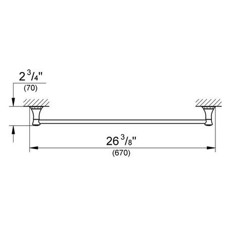 Brushed Nickel Towel Bar Z486321