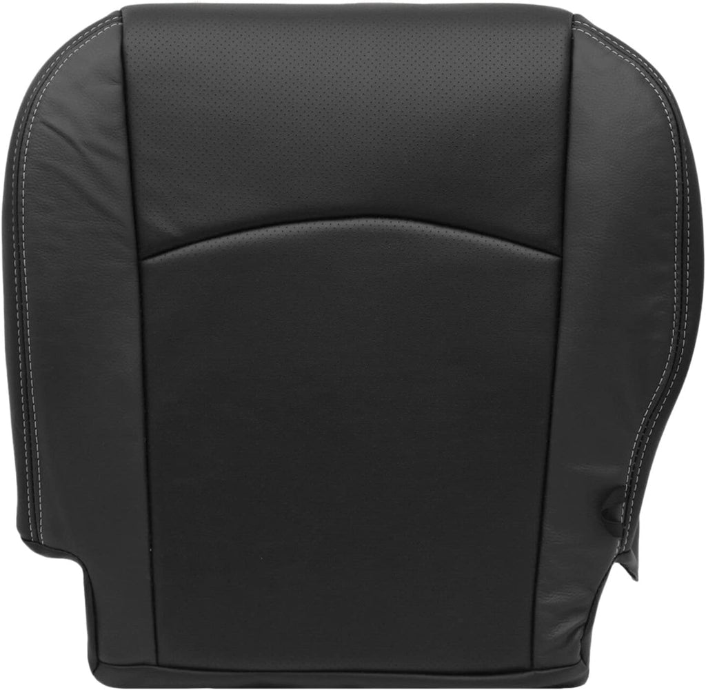 Black Bottom Perforated Leather Seat Cover Pack of 2 J802728