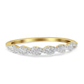14K Yellow Gold Twisted Rope Diamond Wedding Band S663