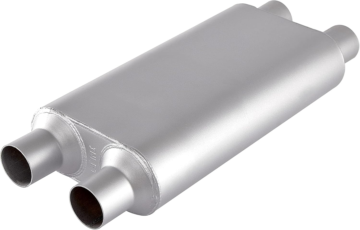 2.5 inch inlet/outlet 3 Chamber Performance Automotive Muffler Exhaust Pack of 2 F838216