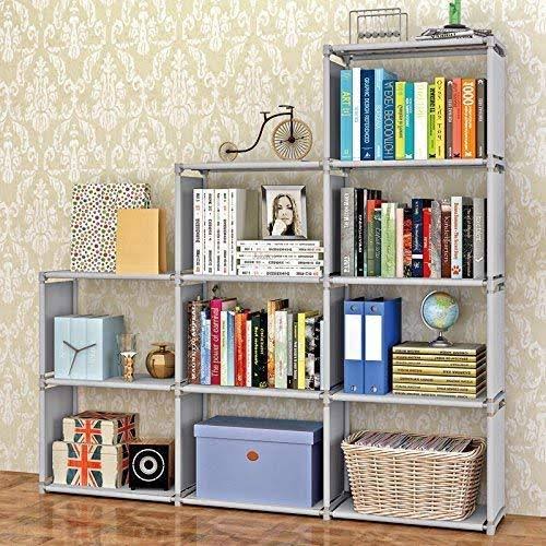 Grey 9-Cube Adjustable Bookshelf T375