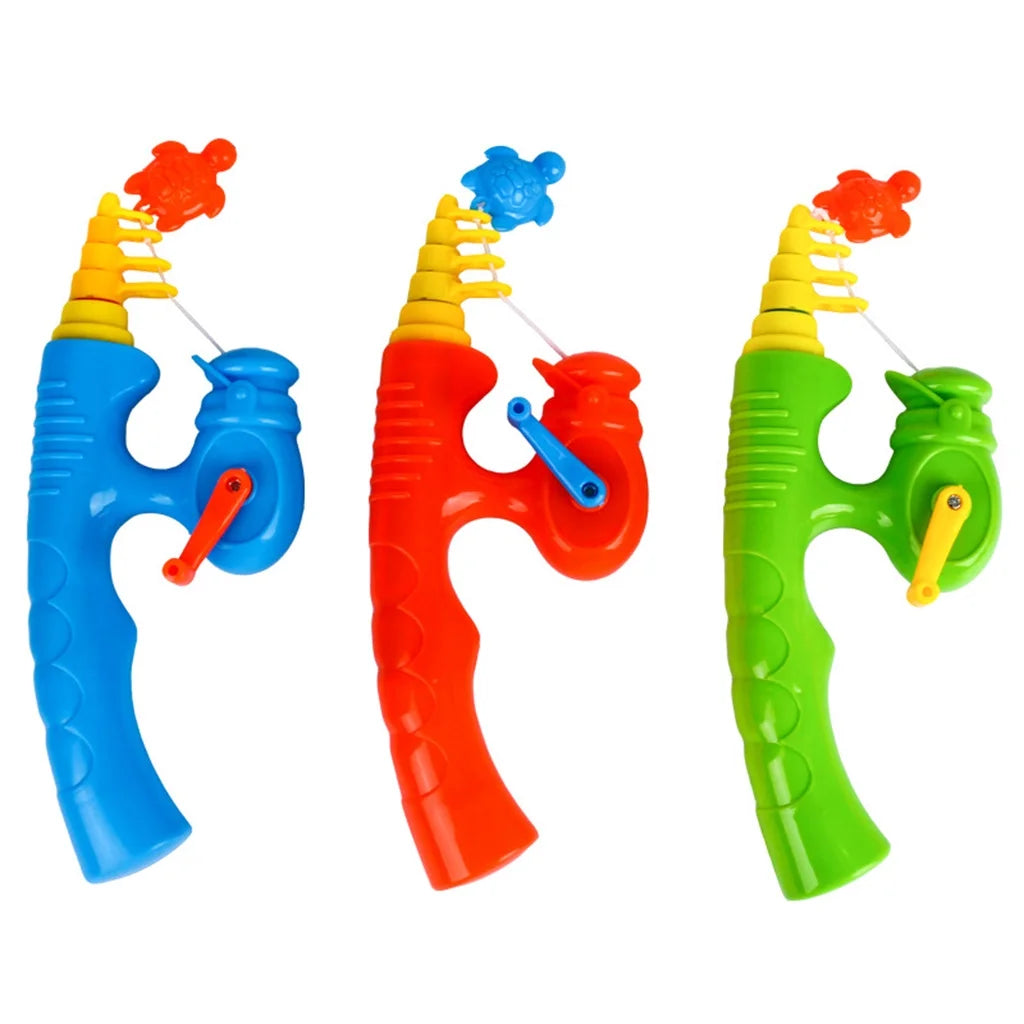6 Pcs Stretchable Fishing Pole Toy Bath Toy Flexible Magnetic Kids Fishing Rod B290944