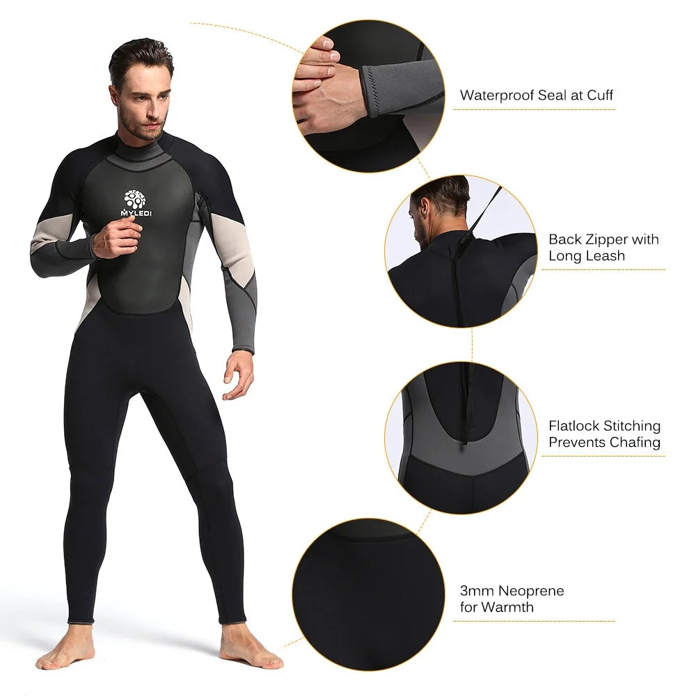 3mm Back Zip Full Body Wetsuit W43250