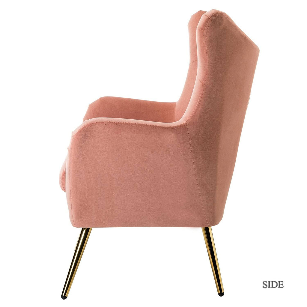 Purple Tufted Wingback Accent Chair, Set of 2 A815208