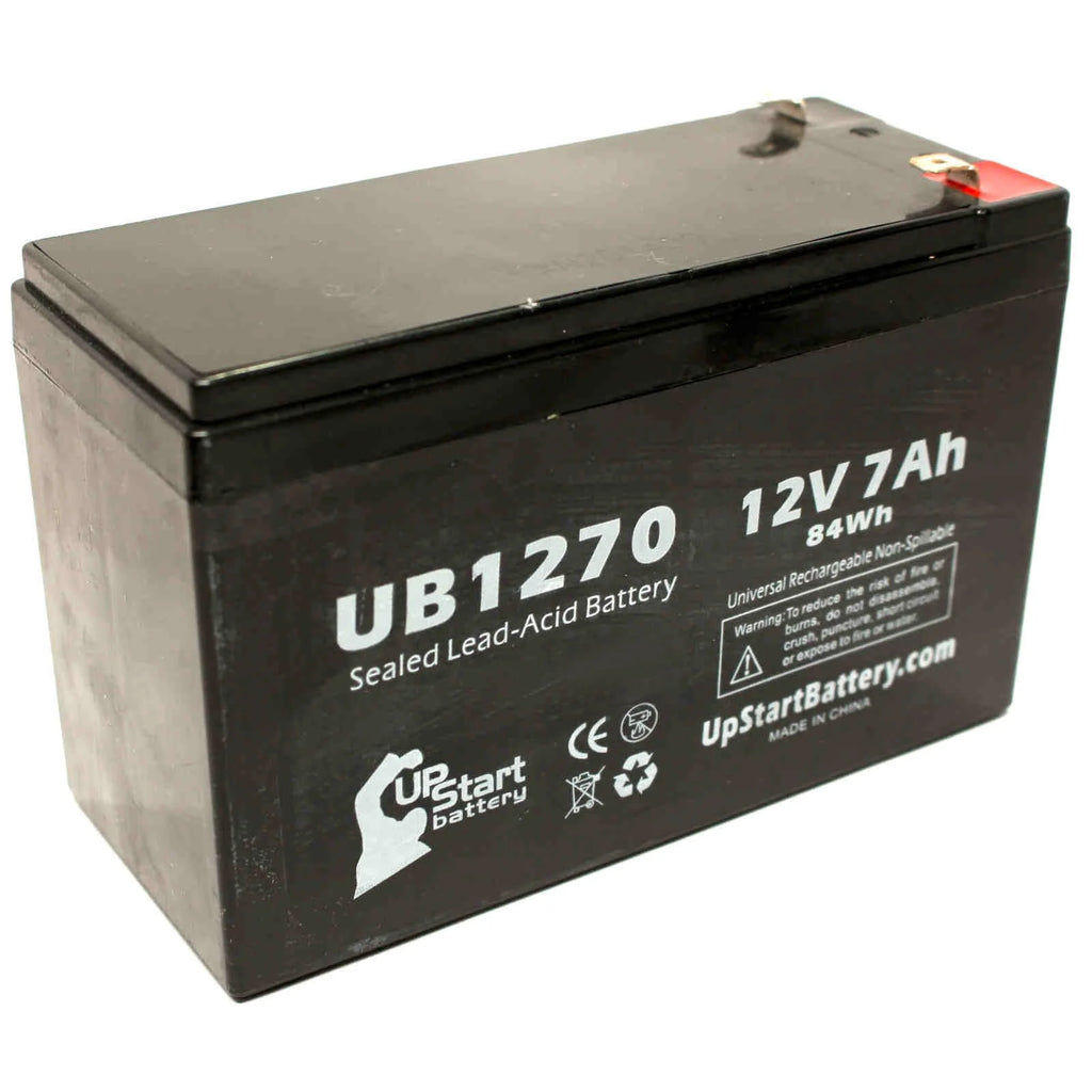 5x Pack Sealed Lead Acid Battery 12V 7Ah 7000mAh F1 Terminal AGM SLA with 10 F1 to F2 Terminal Adapters P359