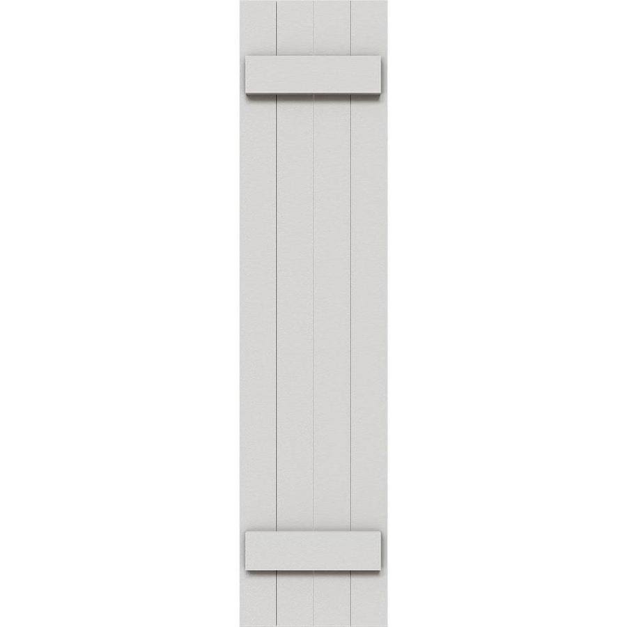 Rustic Four Board Joined Board-n-Batten Faux Wood Shutters (Per Pair) Y9585