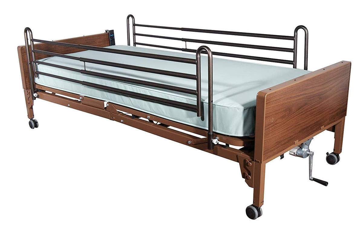Full Electric Hospital Bed with Full Rails and Spring Mattress D185