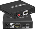 HDMI Audio Extractor 4K 60Hz HDR Converter with ARC HDCP 2.2 1.4, HDMI 2.0 Video + SPDIF Audio + Coaxial Audio + R/L Stereo Audio, 3D Video, Pack of 2 T28435