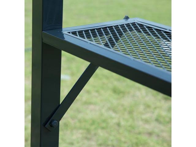 Brown BBQ Grill Gazebo Barbecue Canopy Tent with Air Vent J2406