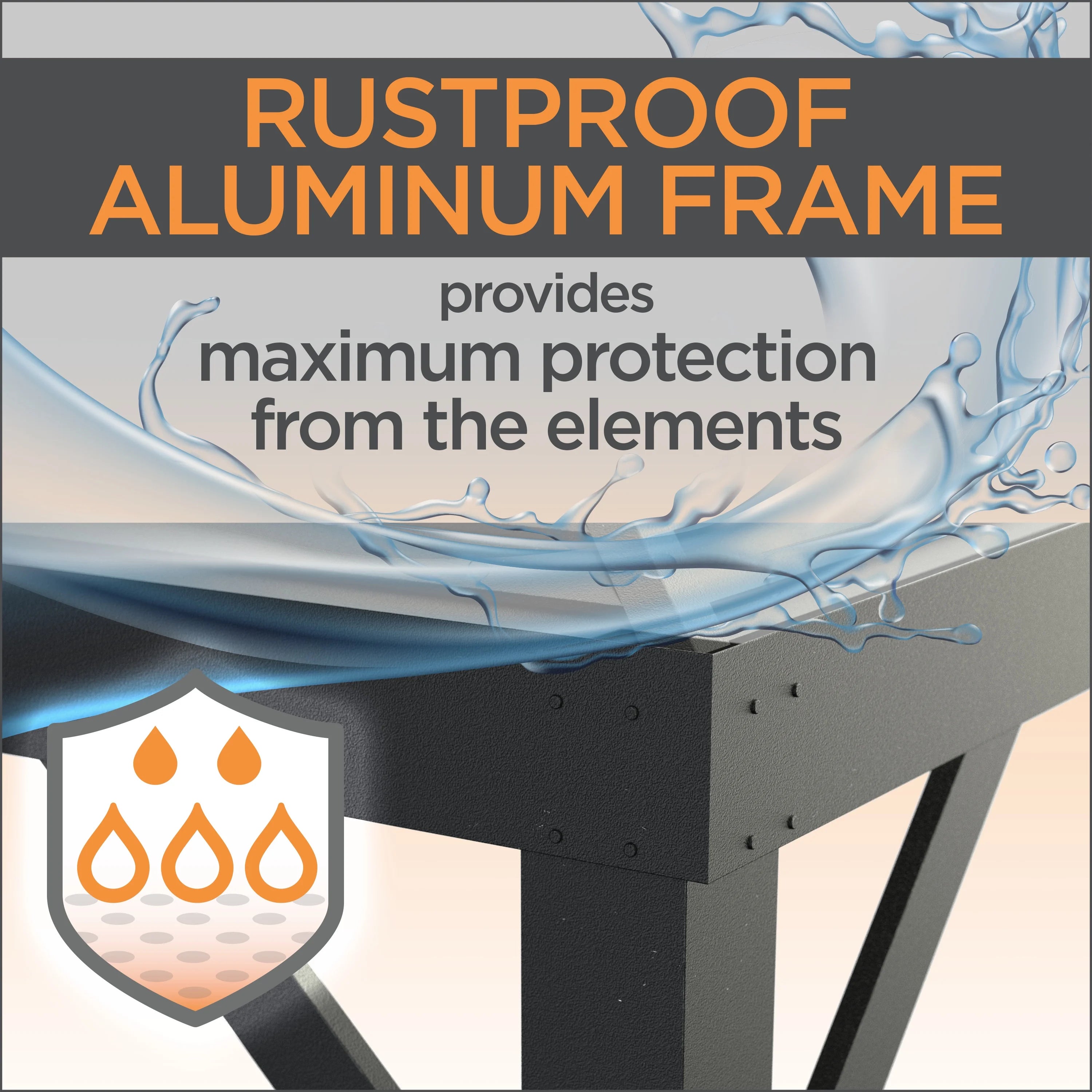 Galvanised Steel Gazebo with Mosquito Netting R886654