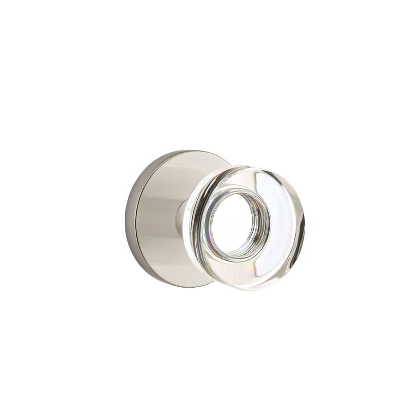 Satin Nickel Privacy Door Knobset with Crystal R82127