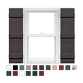 4 Board and Batten Joined Vinyl Shutters (1 Pair) 14 x 80 Tuxedo Gray A26370