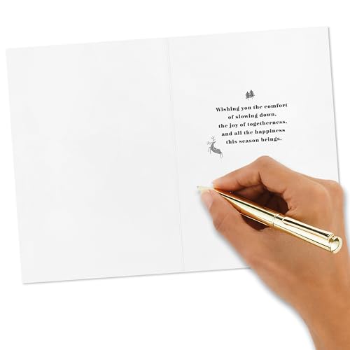 Boxed Christmas Cards (40 Cards and 40 Envelopes) Blue and Gold V631756