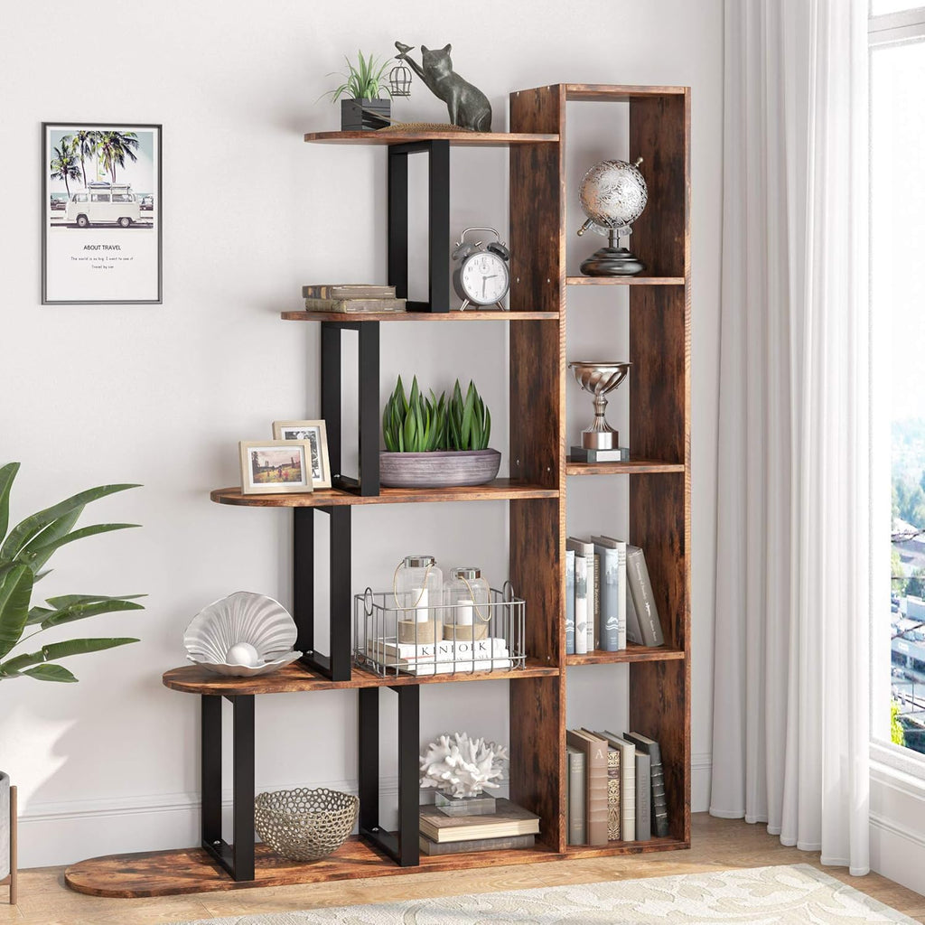 White 5-Tier Corner Ladder Shelf D25901