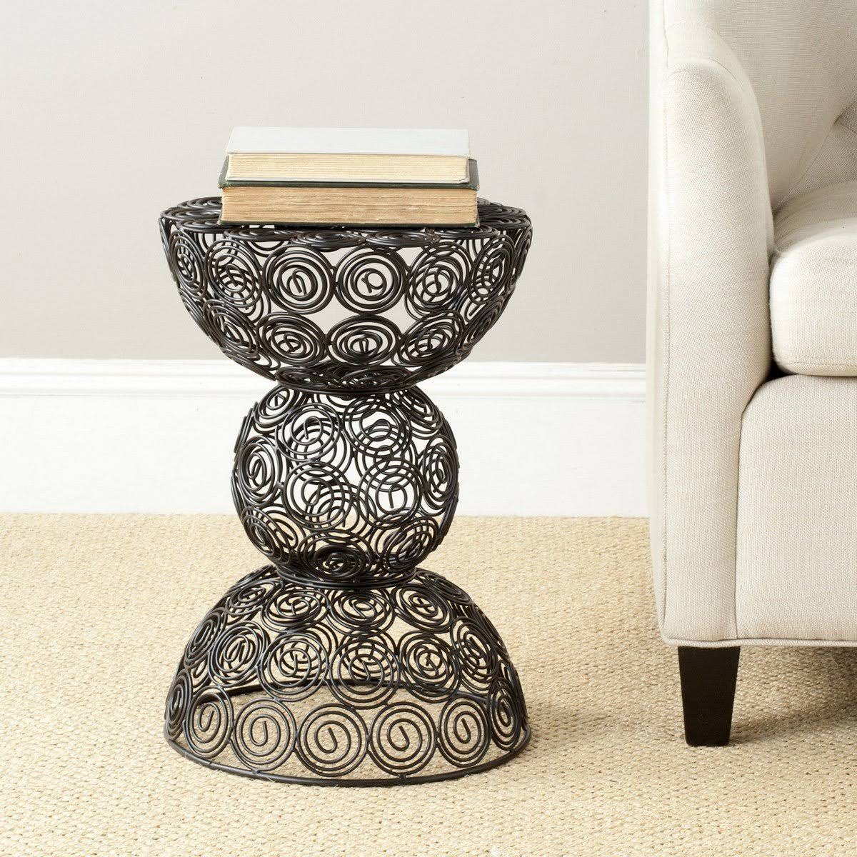 Dark Blue Iron Wire Stool K972783