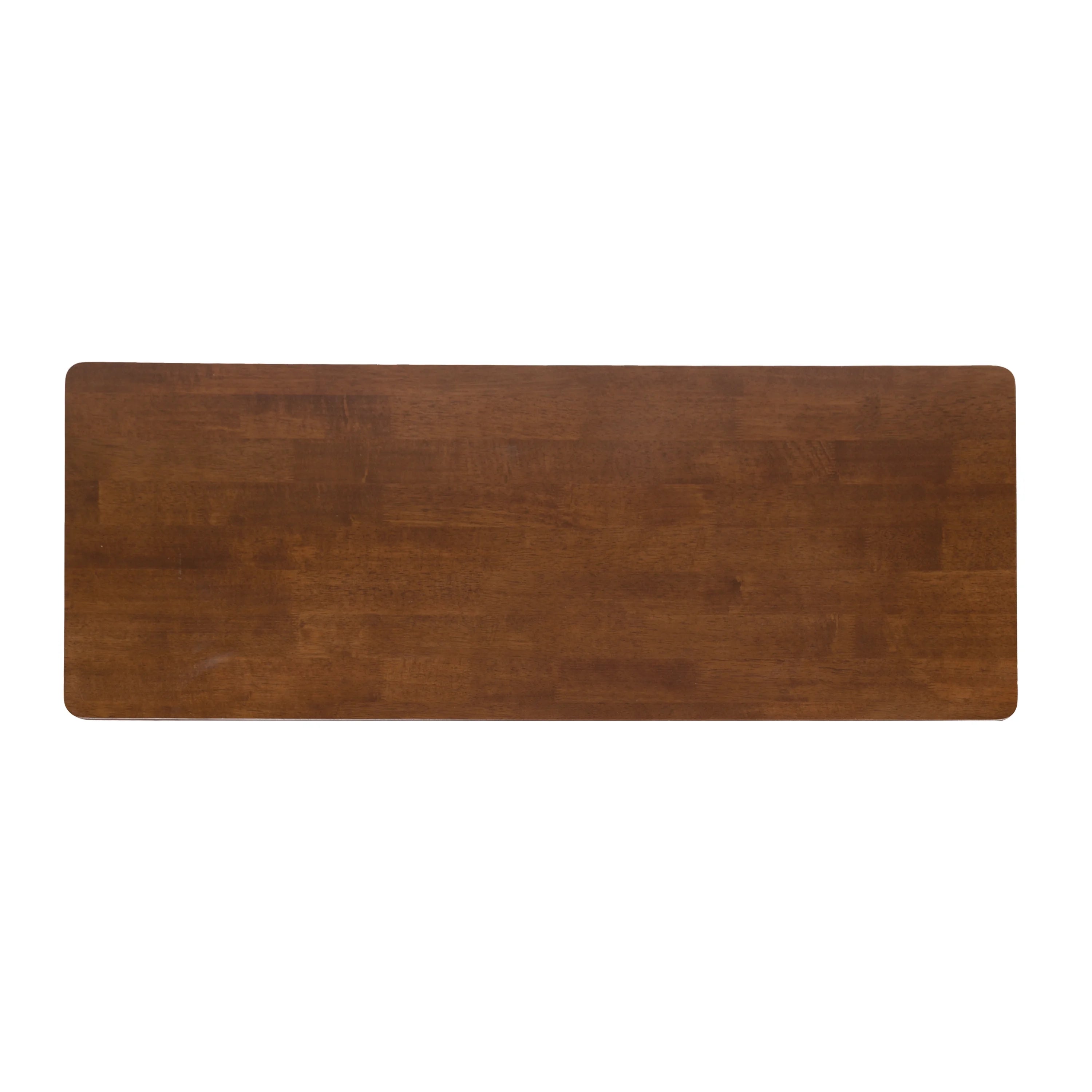 Walnut Brown Wooden Pub Table with Storage Shelf B73242