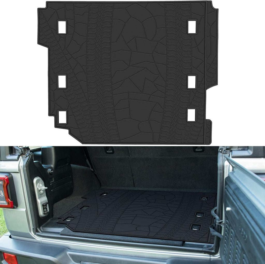 Cargo Mat for Jeep Wrangler JL 4 Door All-Weather Trunk Mat Cargo Liners J334