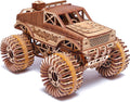 Monster Pickup Truck 3D Wooden Puzzle Model Kit Pack of 2 U50616