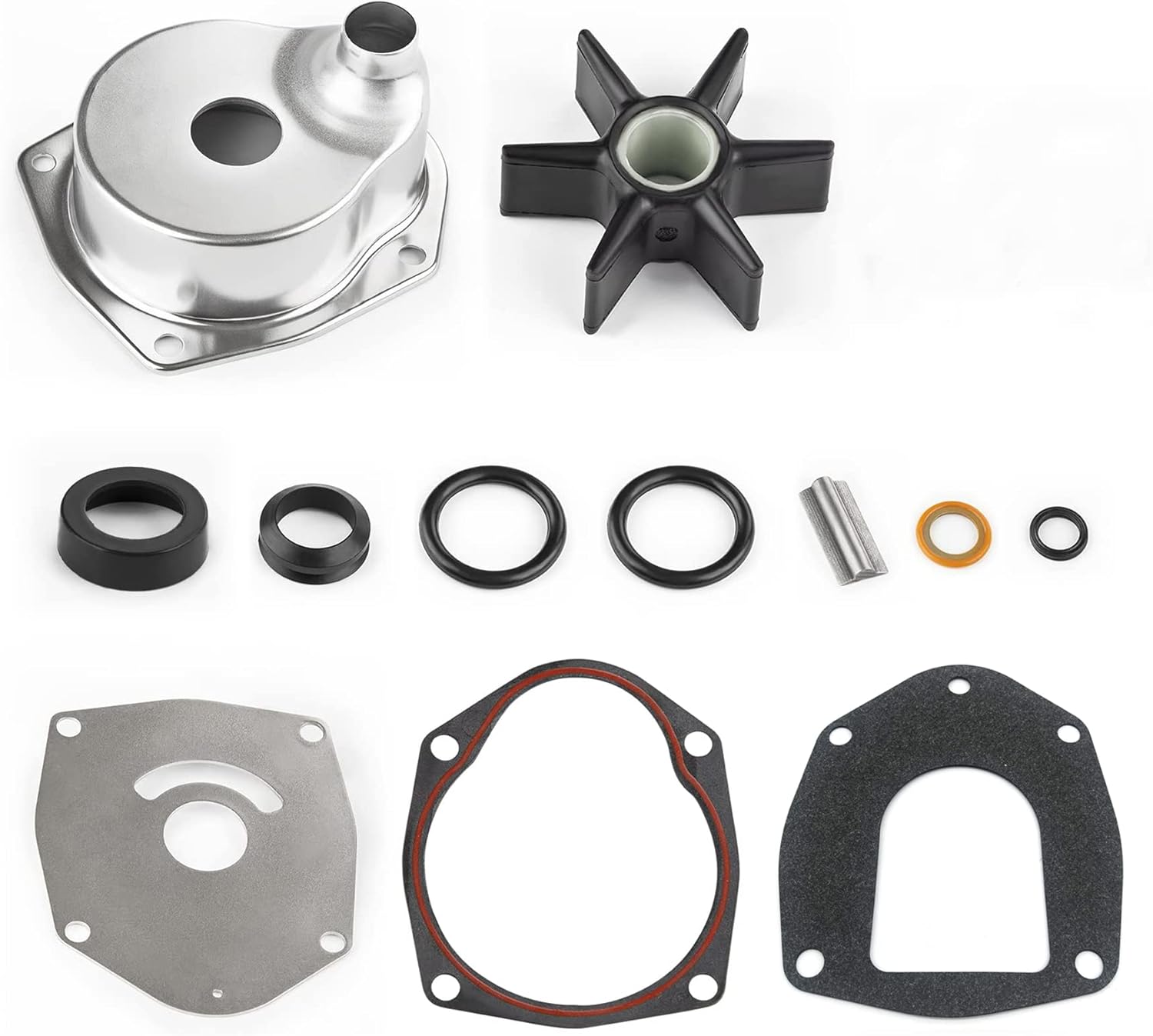 Water Pump Repair Kit for Mercury Mariner Outboard Engines 225/250/300HP Pack of 2 B89075
