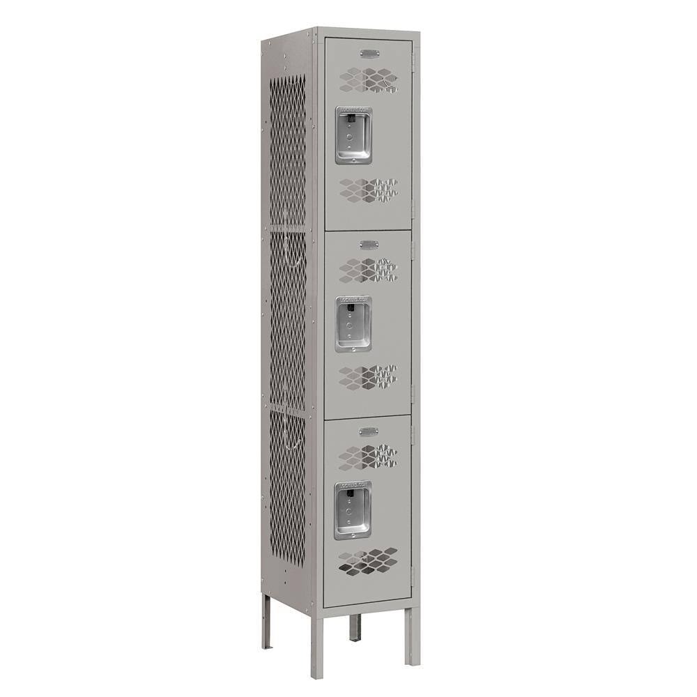 Triple Tier Vented Metal Locker W953336