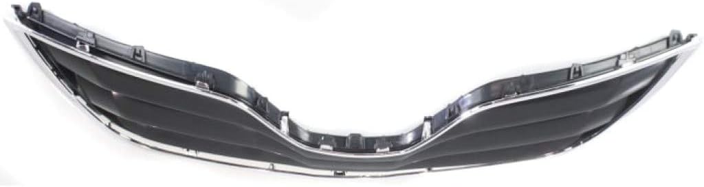 Chrome Shell Painted Black Insert Grille Assembly for Toyota Camry 2010 2011 LE Model Plastic L78056