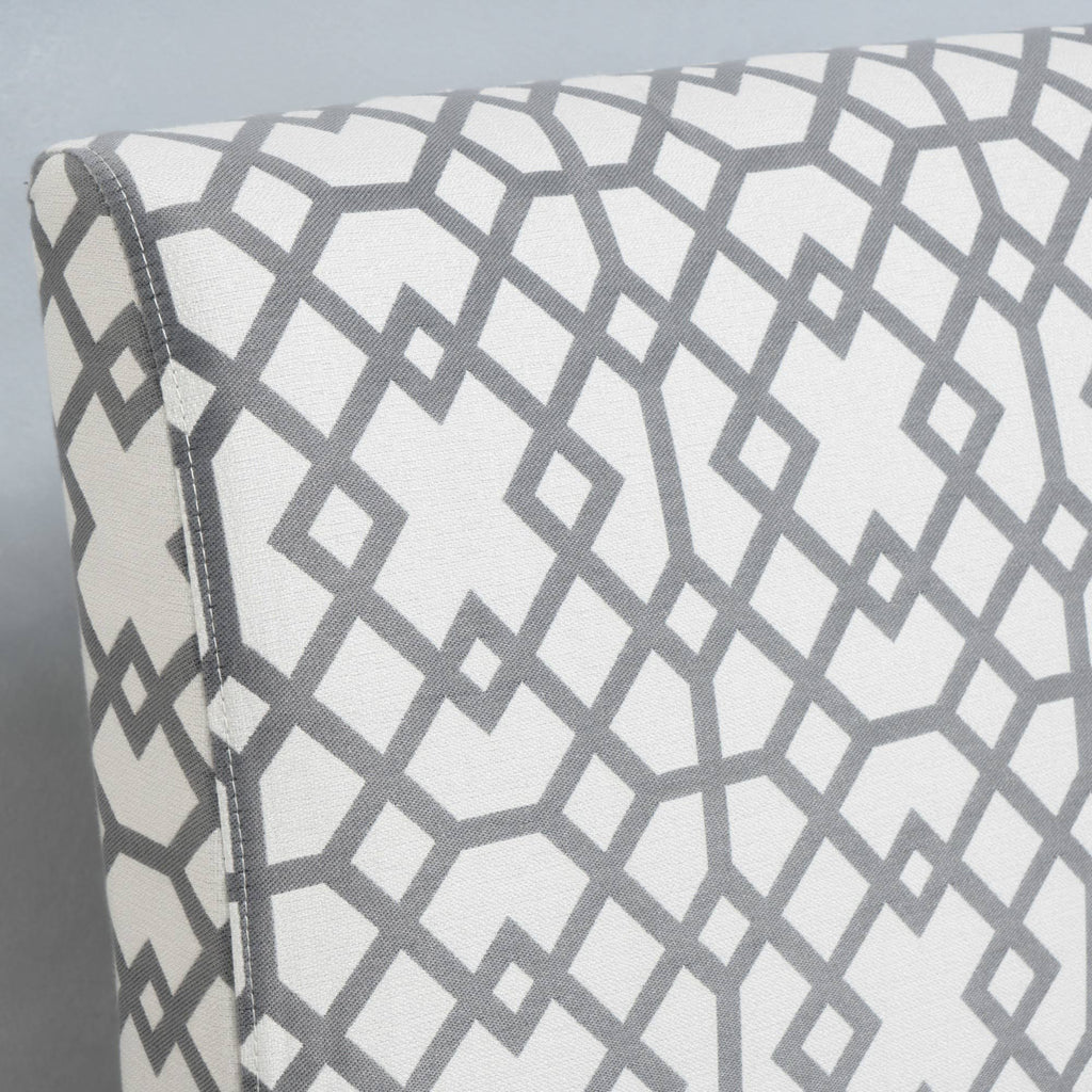Set of 2 Accent Chair Geometric Patterned Gray A10233