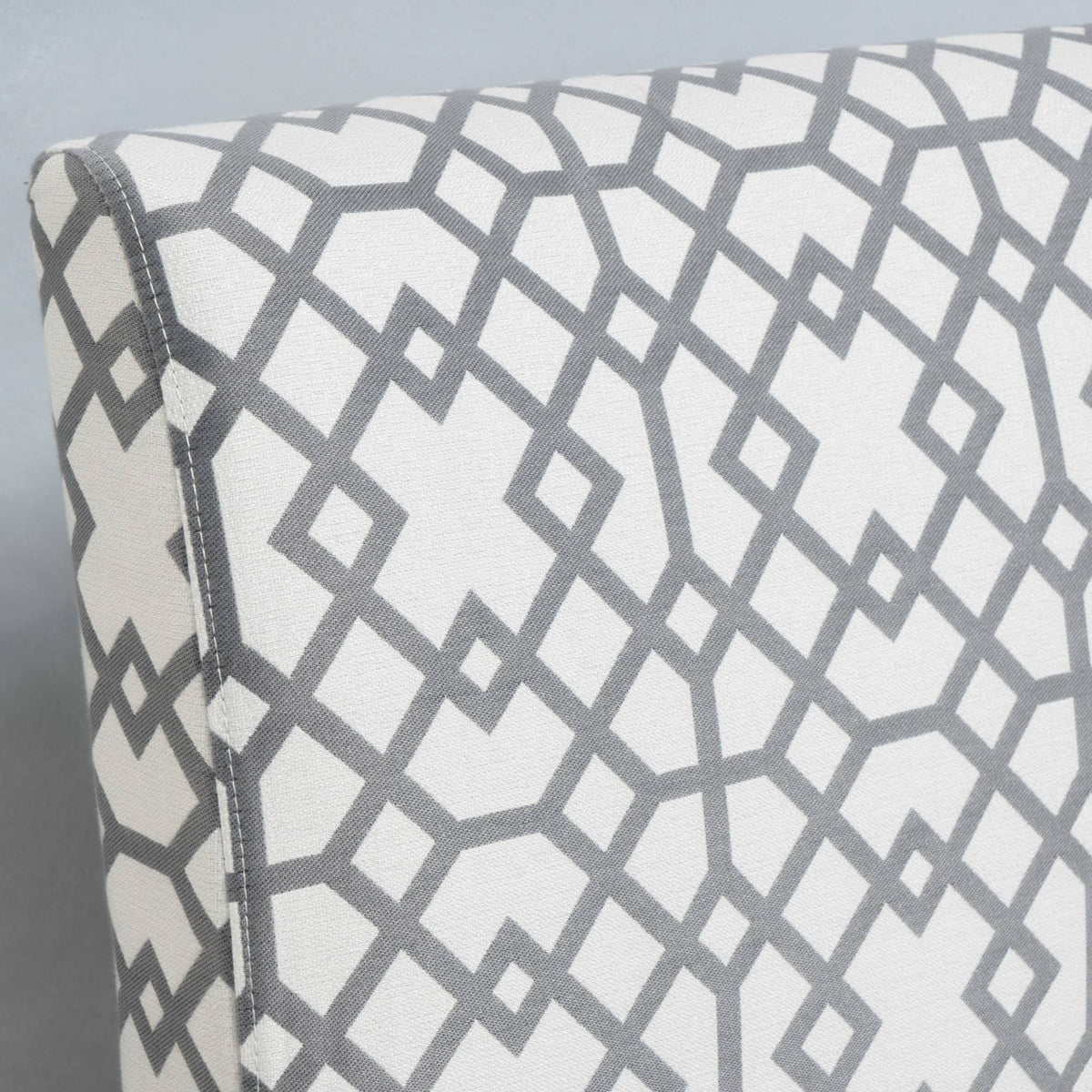Set of 2 Accent Chair Geometric Patterned Gray A10233