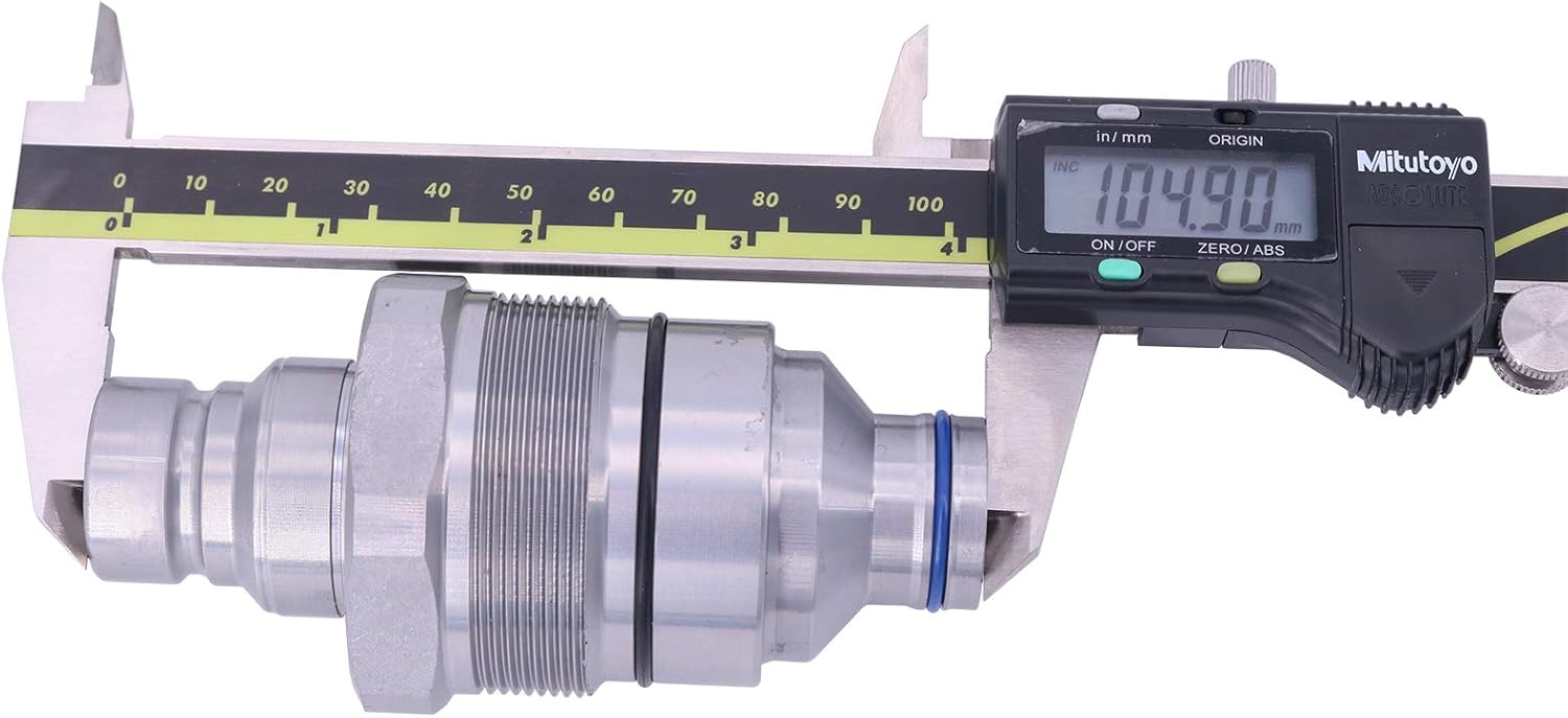 Hydraulic Male Flat Face Quick Coupler Pack of 2 Q963
