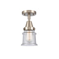 Small Canton 1 Light 6 inch Flush Mount in Brushed Satin Nickel E8556