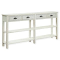 Cream Crackle Console Table Q30778