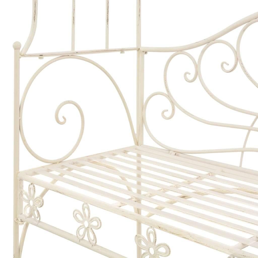 Antique Brown Iron Garden Bench R380