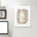 White Framed Art H334