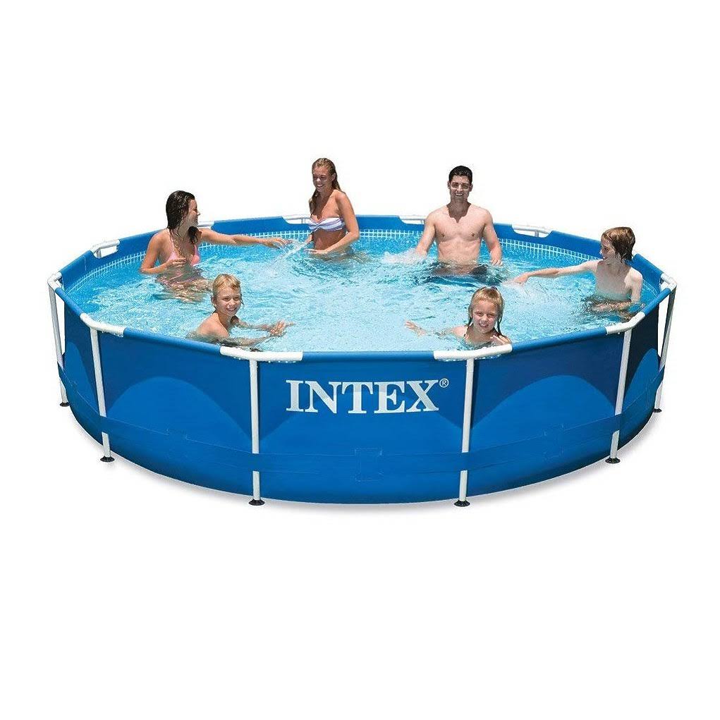 Metal Frame Swimming Pool with Filter Pump and Maintenance Kit E50167