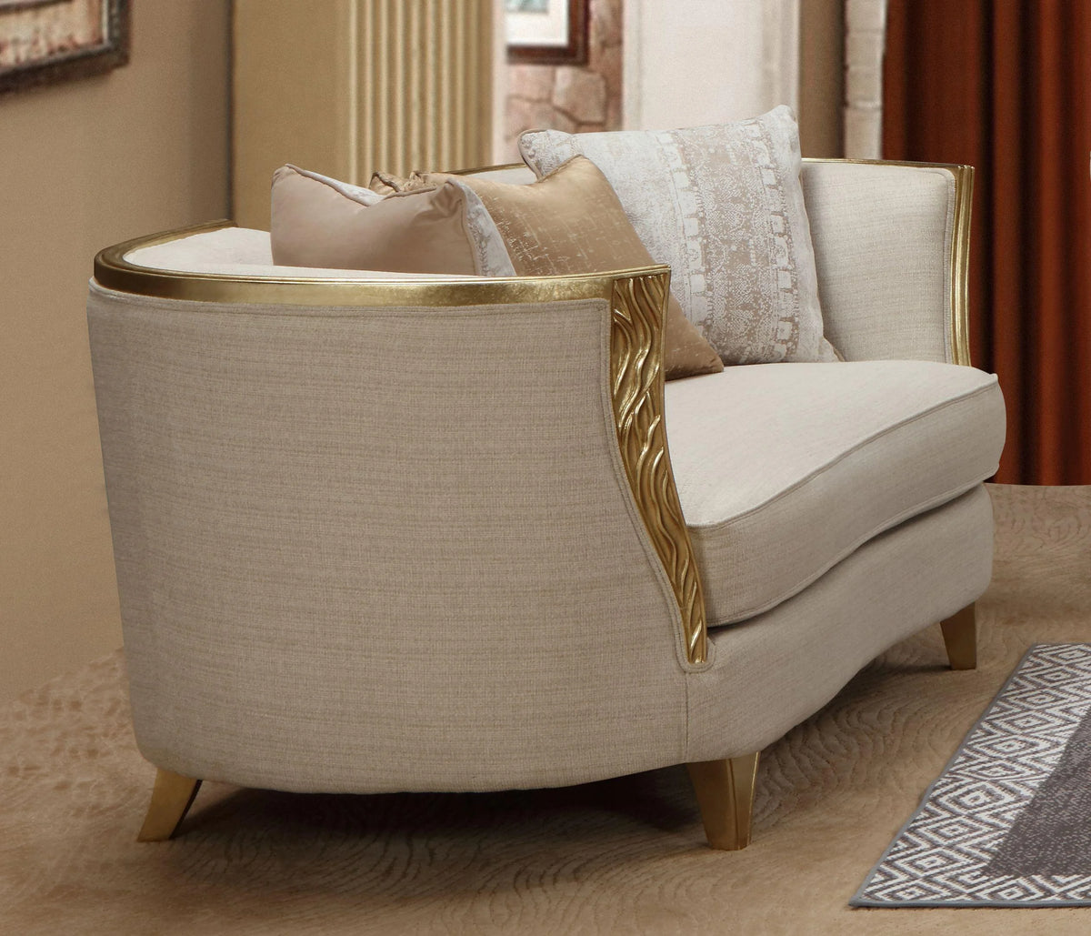 Beige Sofa Set 2Pcs K22869