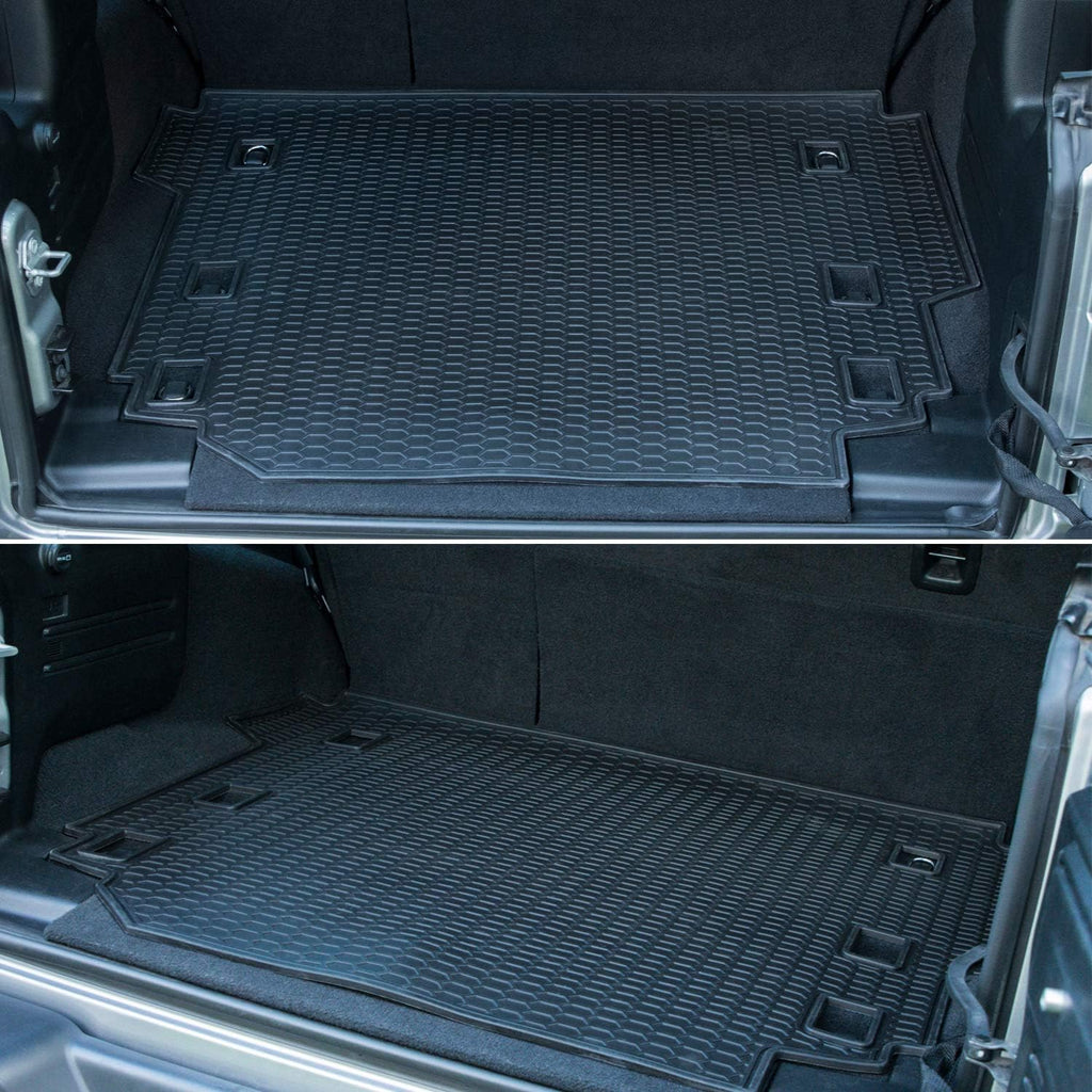 Cargo Mat for Jeep Wrangler JL 4 Door All-Weather Trunk Mat Cargo Liners J334