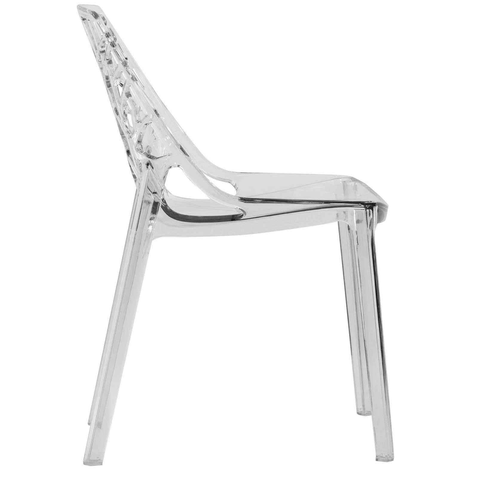 Clear Modern Dining Side Chair H461458