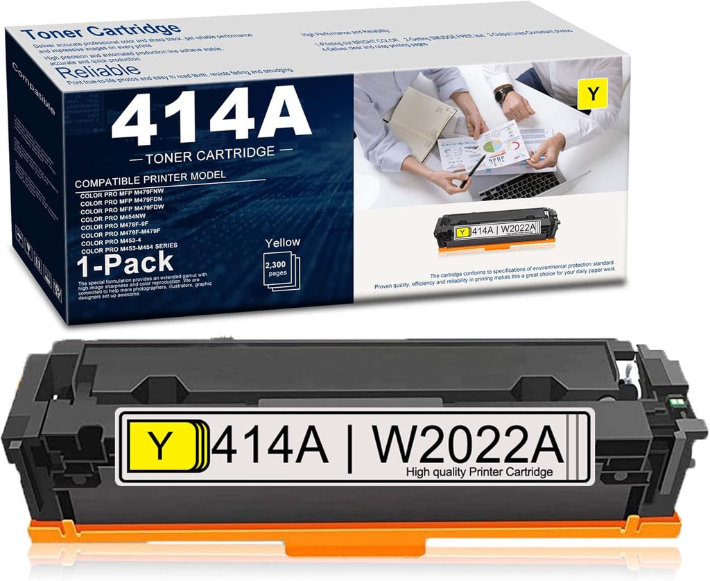 414A Compatible Toner Cartridge for HP Color Pro MFP M479fdw M454dn M454dw M454nw M453-M454 Series Printer Y715