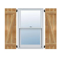 Rough Sawn Western Red Cedar Board-n-Batten Shutters B13462